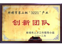 蚌埠市第二批“3221”產業創新團隊(The second "3221" Industrial innovation team of Bengbu)